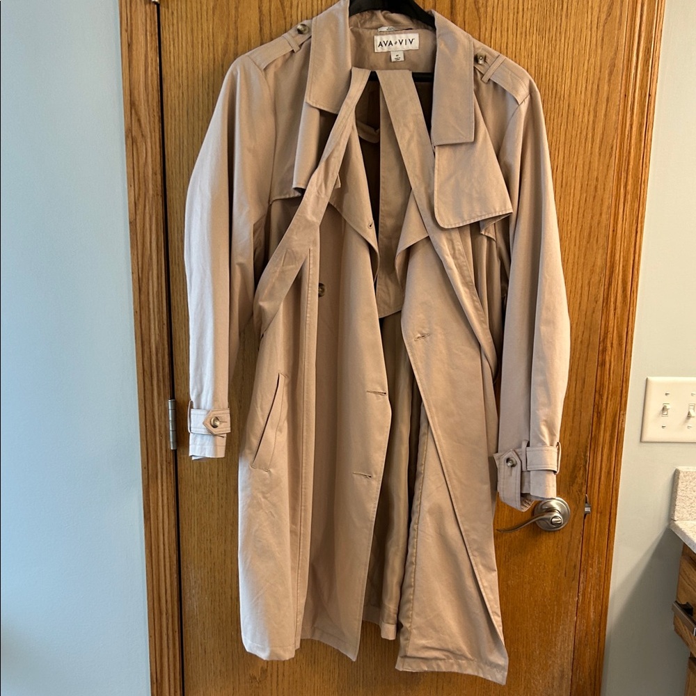 Ava & Viv Classic Beige Trench Coat